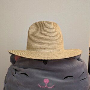 Columbia Sportswear Hat L/XL Women's Global Adventure Straw Fedora Hat Sun Hat